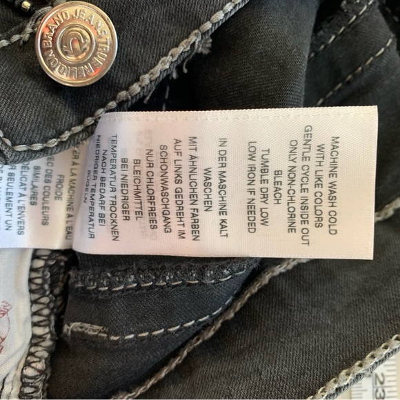 True Religion Girls Rocco Relaxed Skinny Jeans Distressed Black Size 14 Girls - Picture 12 of 14